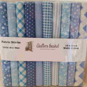 Little Boy Blue Fabric Sticks