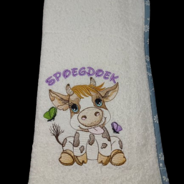 Cow with butterflies