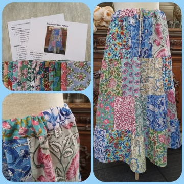 Patchwork Skirt Small 100cm waist)