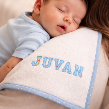 Applique names burpcloth 