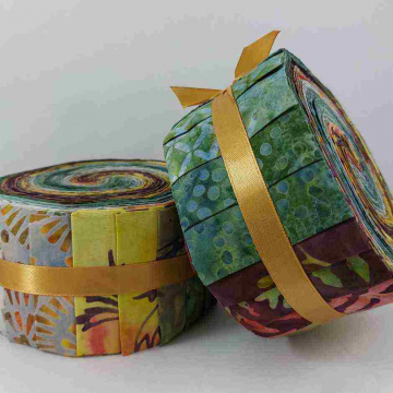 2,5" Milos Batik Fabric rolls  