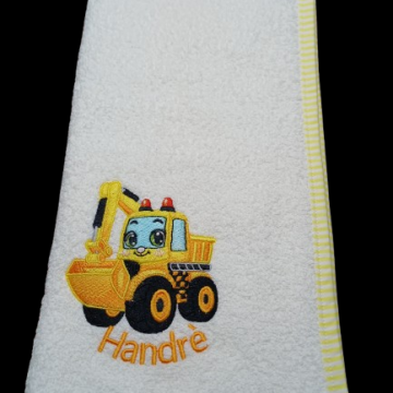 Yellow construction vehicle