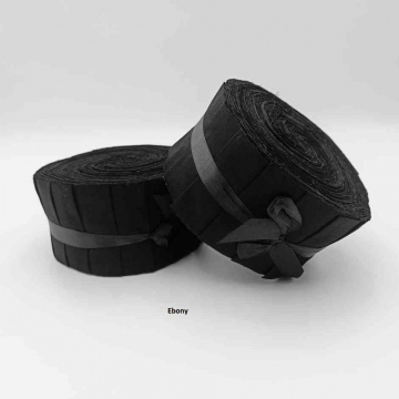 2,5" Ebony Batik Fabric rolls