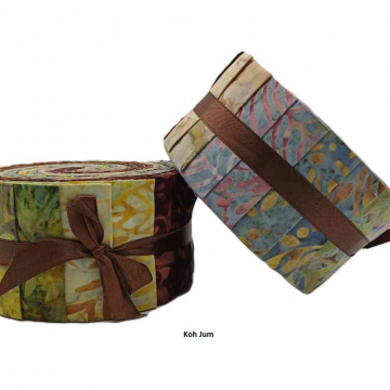 2,5" Koh Jum Batik Fabric rolls  