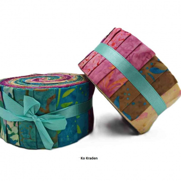 2,5" Ko Kraden Batik Fabric rolls 