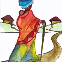 Xhosa Lady with a stick