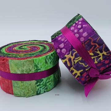 2,5" Sao Tome Batik Fabric rolls