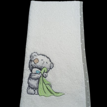 Tatty with green blanky