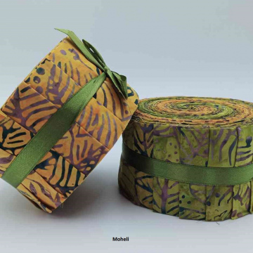 2,5" Moheli Batik Fabric rolls 